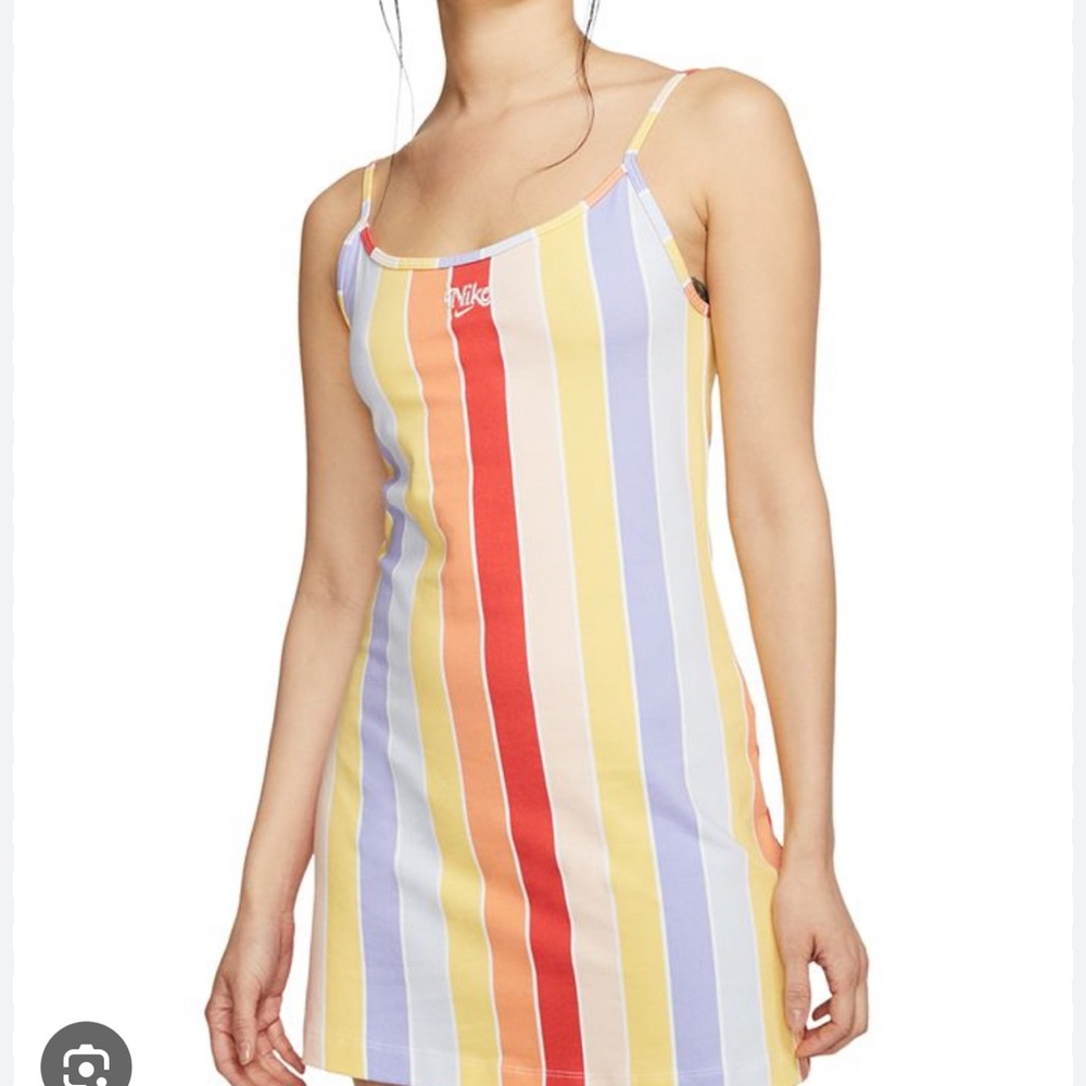 Nike raindow stripe mini dress sz M